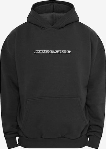 Sweat-shirt Dropsize en noir : devant