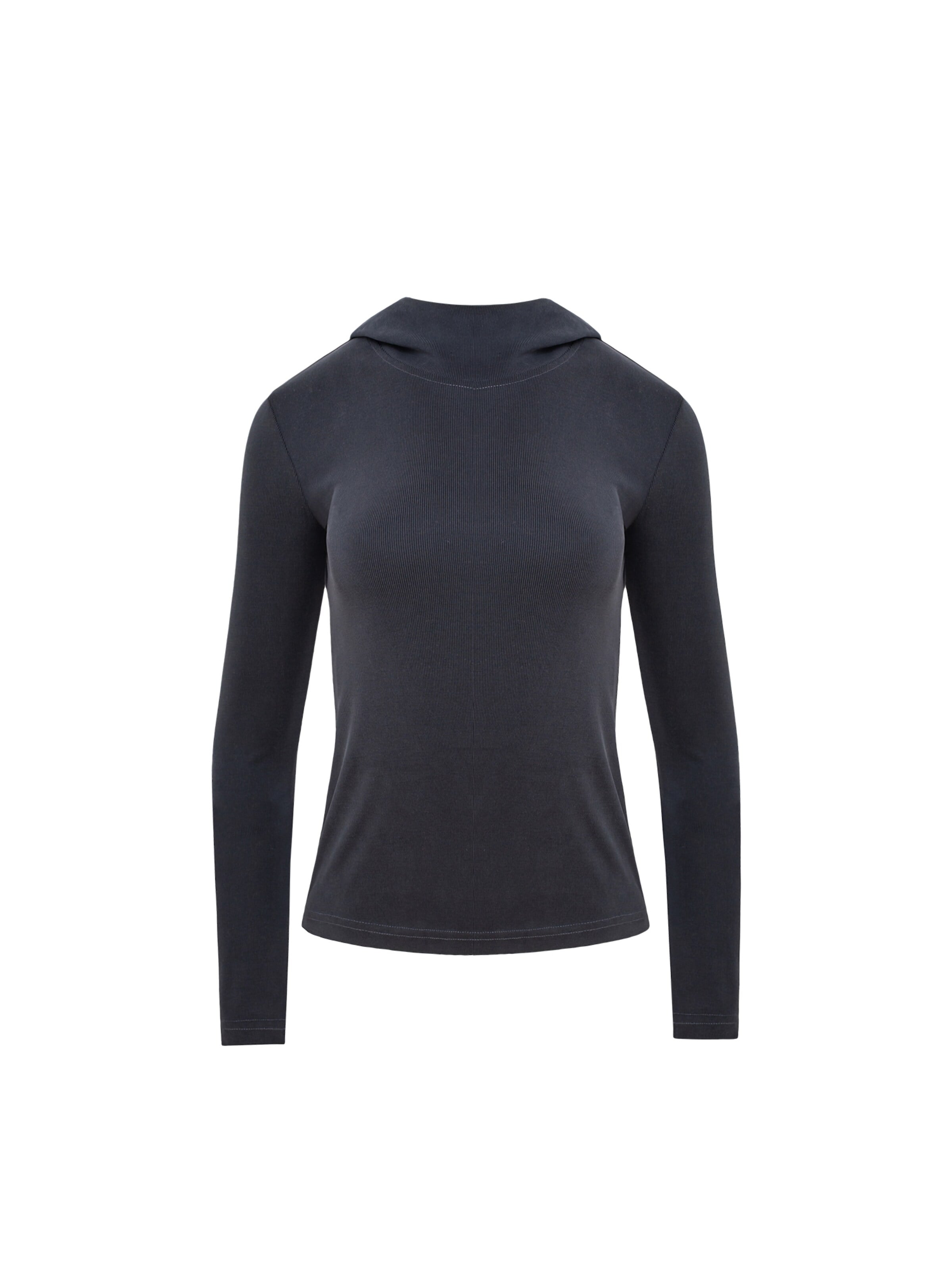 Camicia da donna 'Luna' di mandragora in grigio: frontale