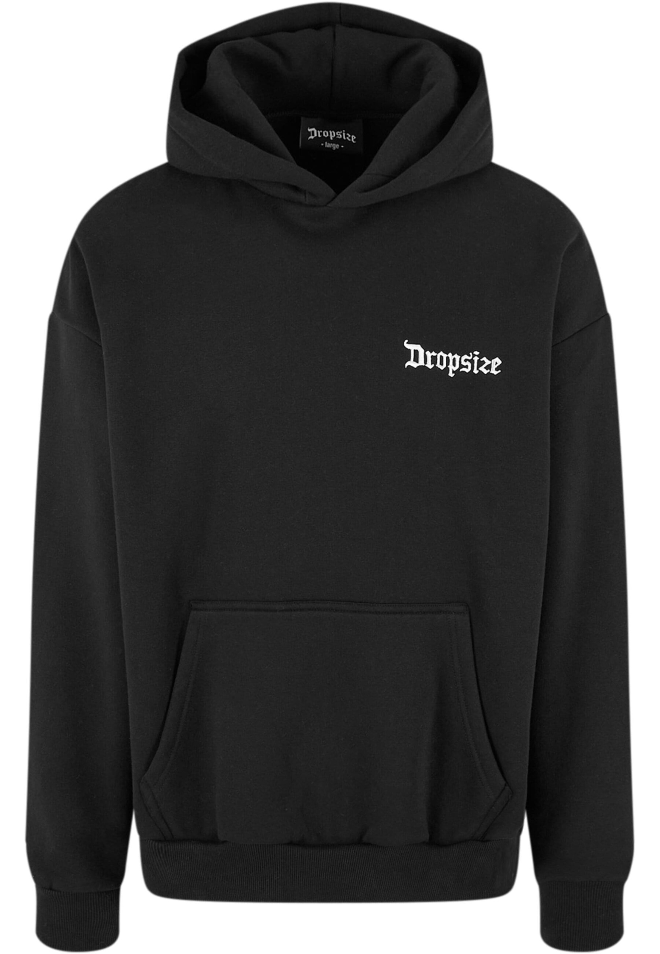 Dropsize Sweatshirt in Schwarz: Vorderseite