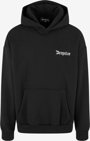 Sweat-shirt Dropsize en noir : devant