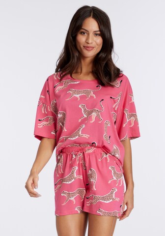 VIVANCE Short Pajama Set 'Dreams' in Pink: front