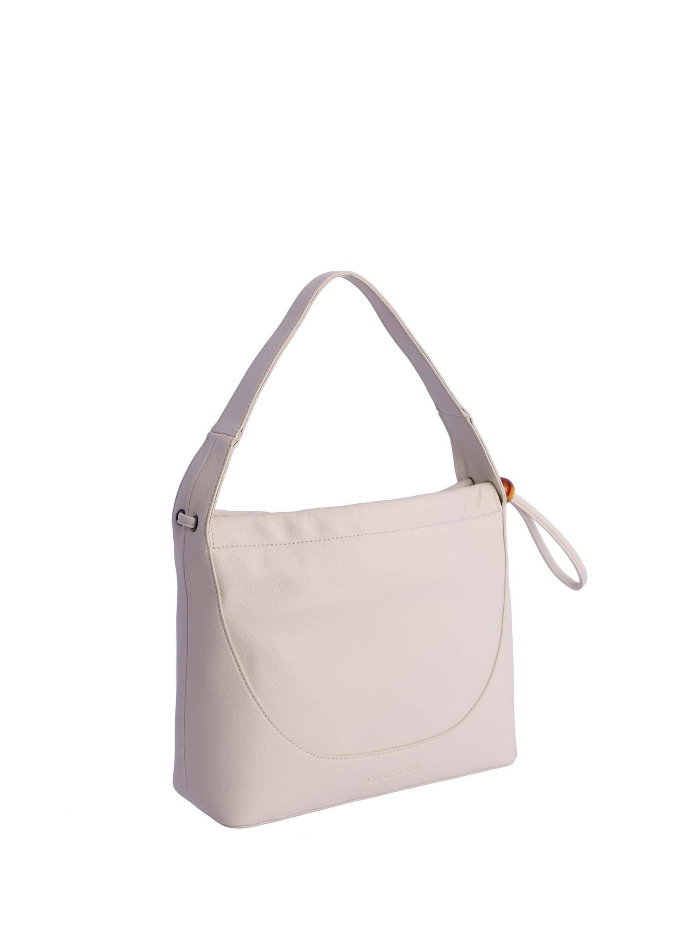Don Algodon - Bolso de hombro 'Bolso de hombro para mujer DON ALGODON Verai de piel sintética con cremallera' en blanco