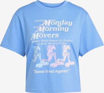 T-shirt fonctionnel 'Les Mills Movers' ADIDAS PERFORMANCE en bleu : devant