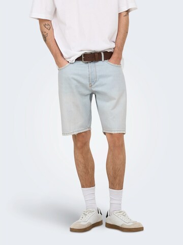 Only & Sons Regular Jeans 'ONSEDGE' i blå: framsida