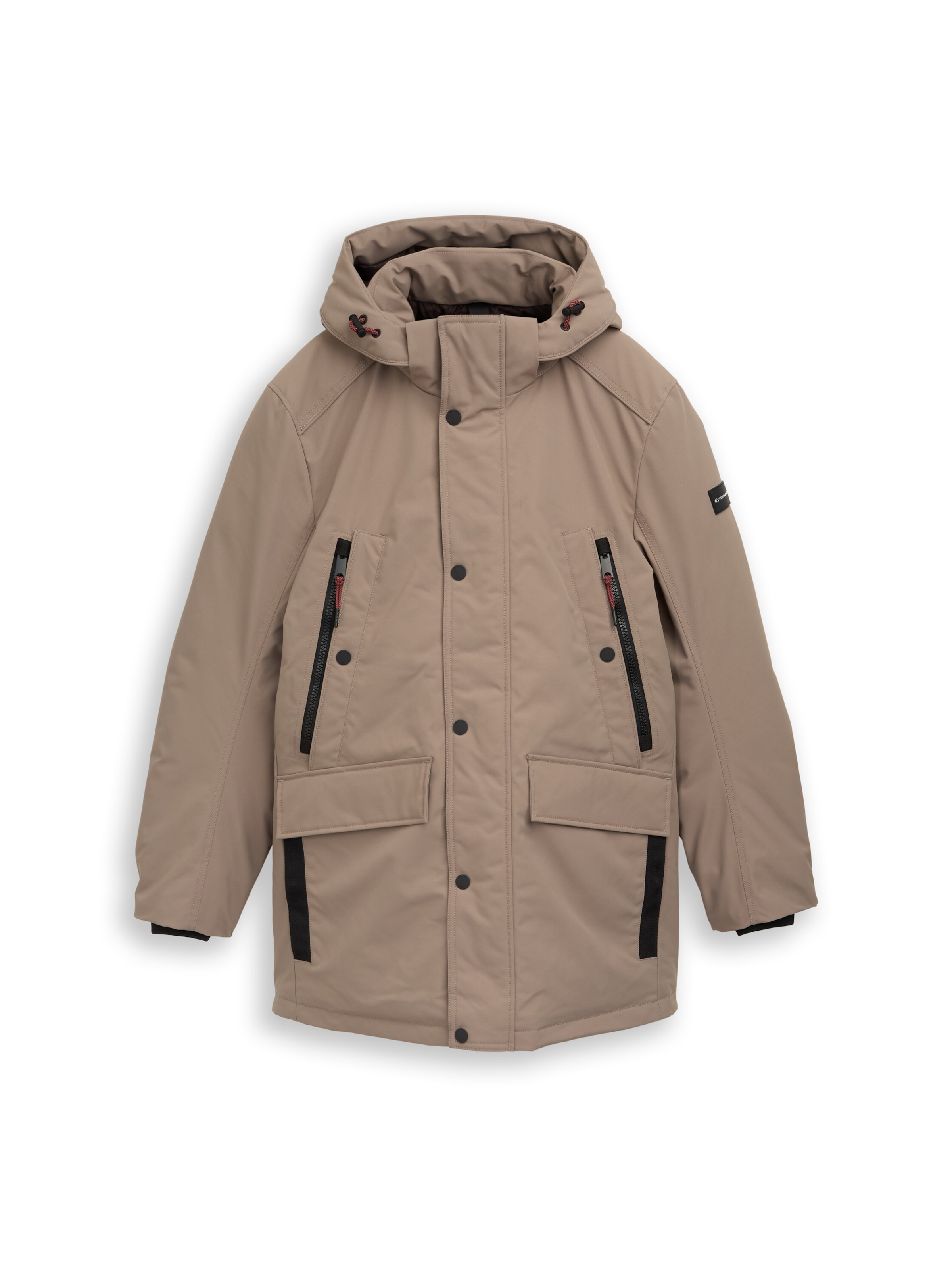 TOM TAILOR - Chaqueta funcional en marrón: frente