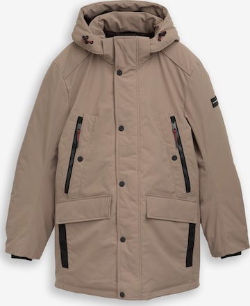 TOM TAILOR - Chaqueta funcional en marrón: frente