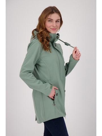 ankerglut Přechodná bunda 'Softshellmantel Ankerglutbrise Damen Softshelljacke Kapuze' – zelená