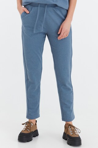 Fransa Slimfit Broek in Blauw: voorkant