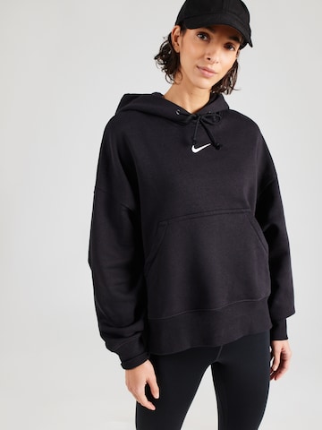 Nike Sportswear Sweatshirt 'Phoenix Fleece' in Schwarz: Vorderseite