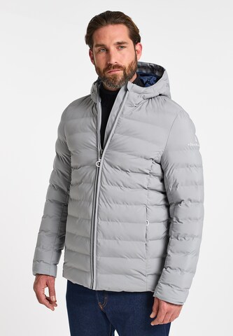 DreiMaster Maritim Winter Jacket in Grey: front