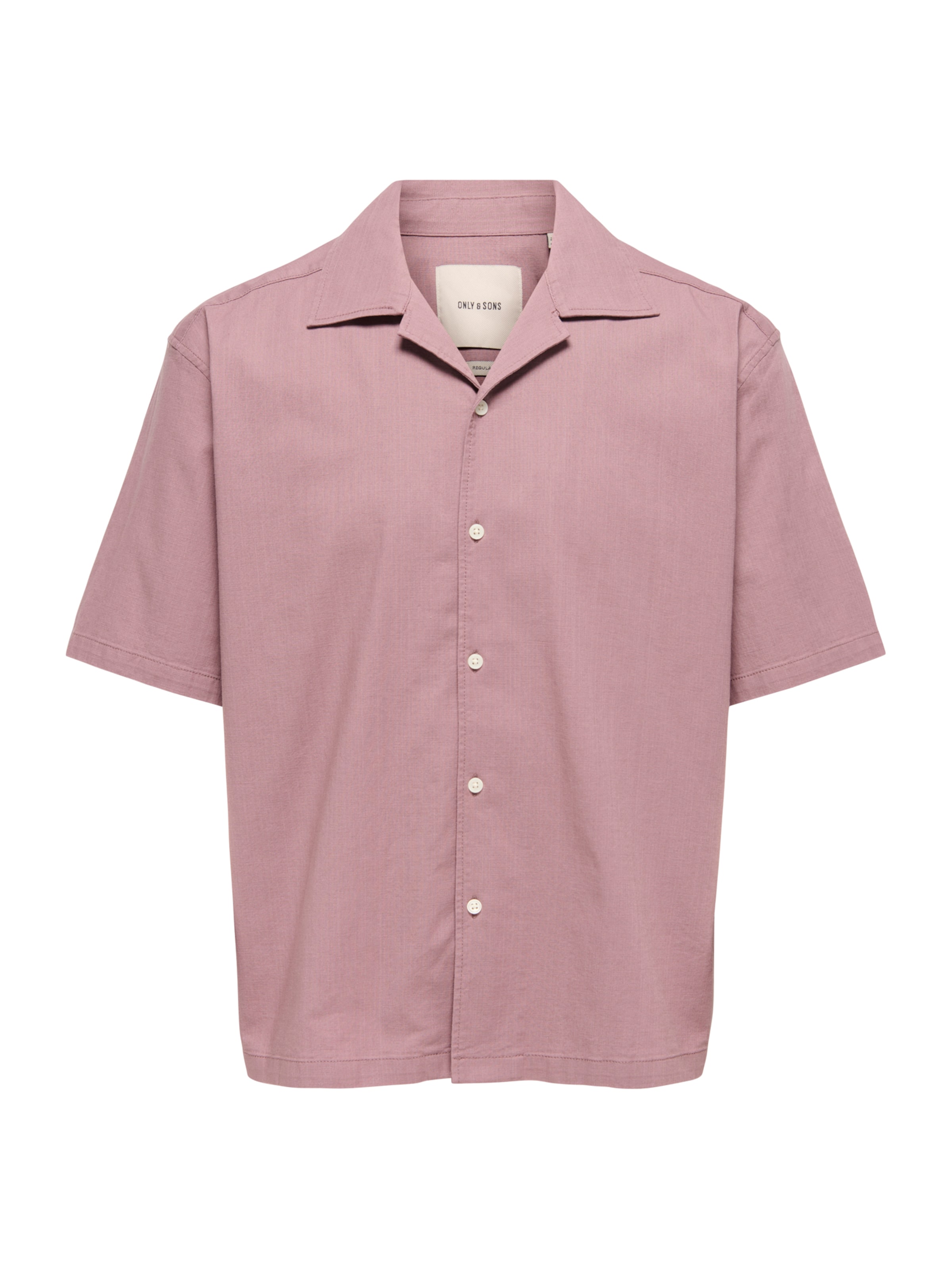 Only & Sons Button Up Shirt 'ONSREID' in Purple: front