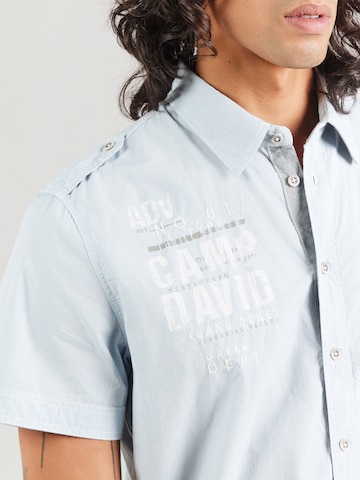 Coupe slim Chemise CAMP DAVID en bleu