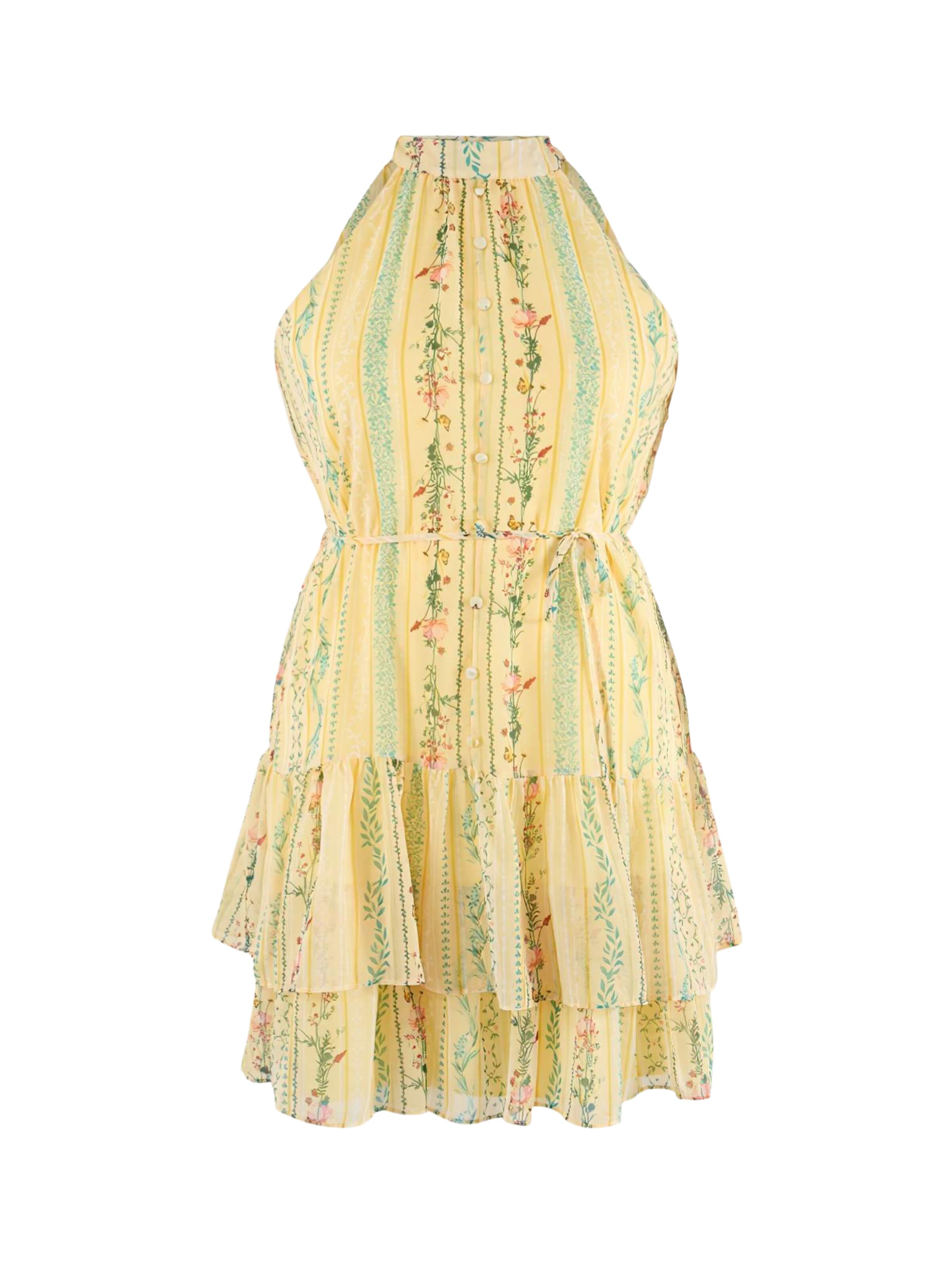 Abito di Trendyol Curve in giallo: frontale