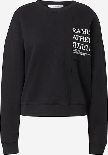 FRAME Sweatshirt in Black / White, Item view