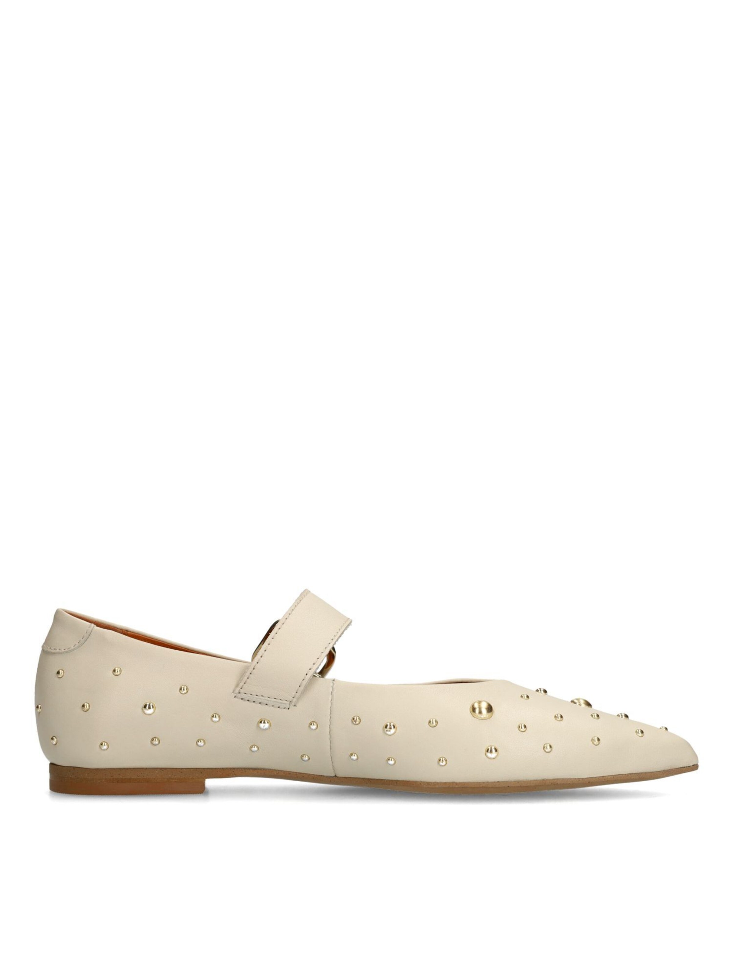 Ballerines à lanières MANFIELD en blanc