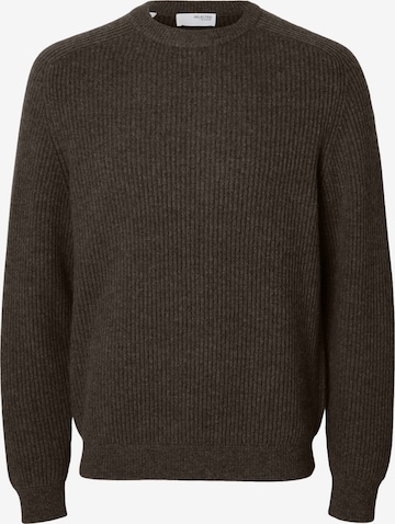 SELECTED Pullover i brun: forside