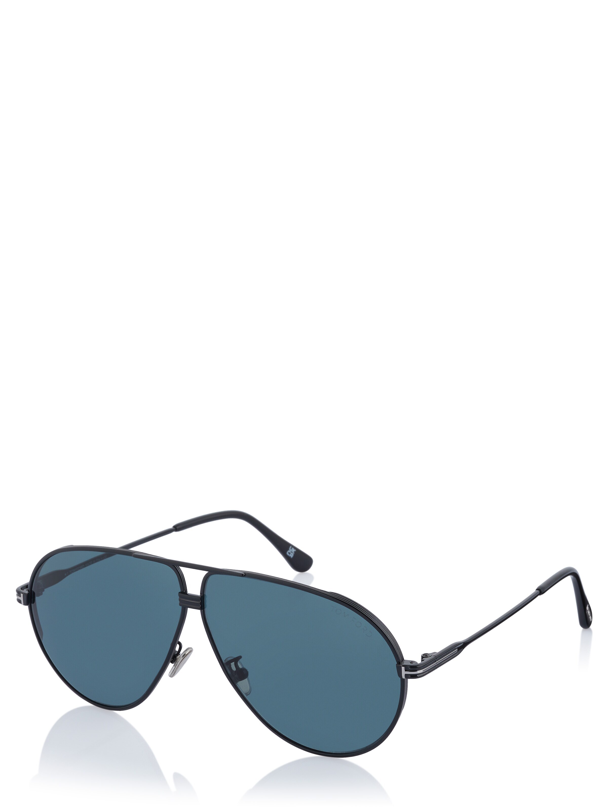 Lunettes de soleil Tom Ford en noir : devant