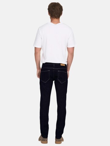 regular Jeans 'ONSWEFT REG. RINSE 9835 PIM DNM PANTALONE' di Only & Sons in blu