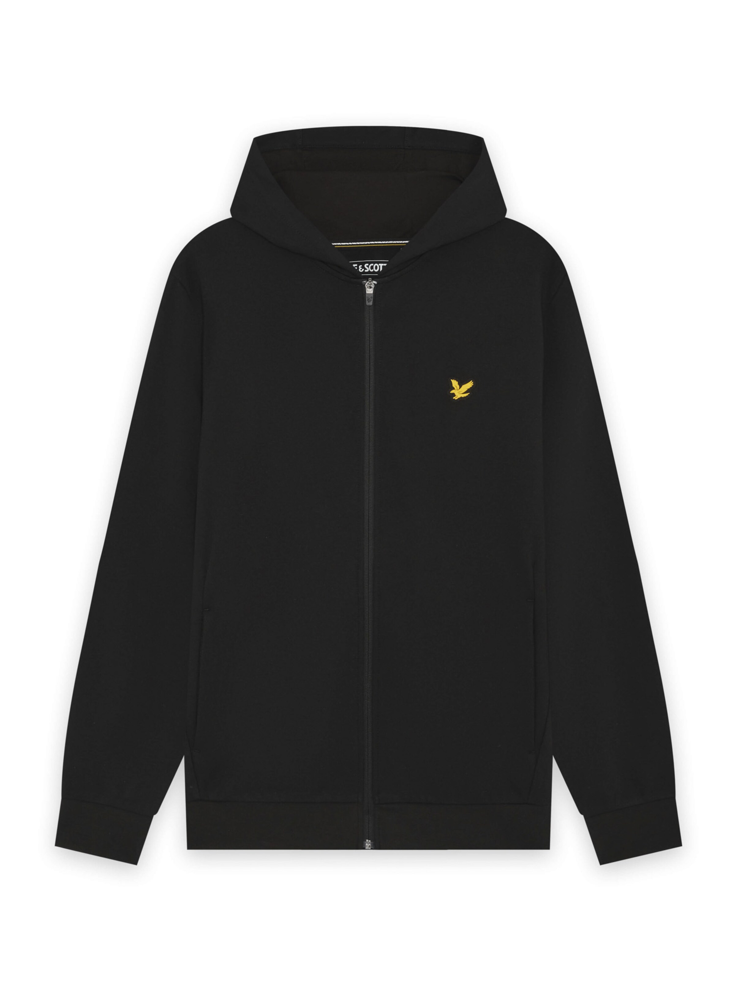 Lyle & Scott Sweatvest in Zwart: voorkant