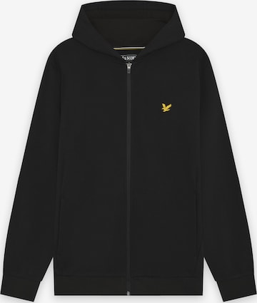 Lyle & Scott Sweatvest in Zwart: voorkant