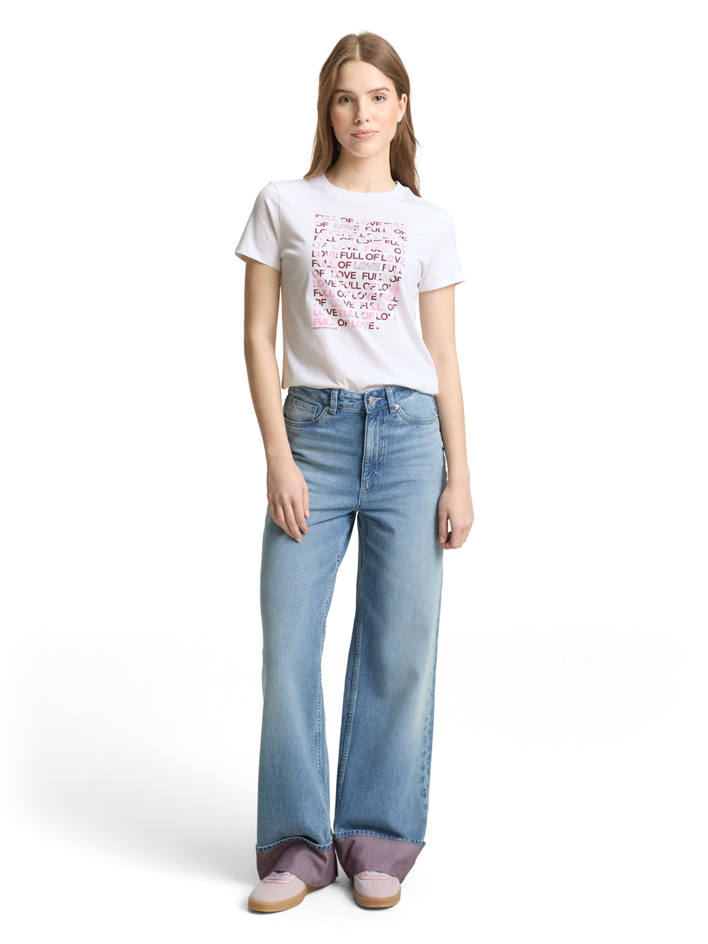 T-shirt TOM TAILOR DENIM en blanc