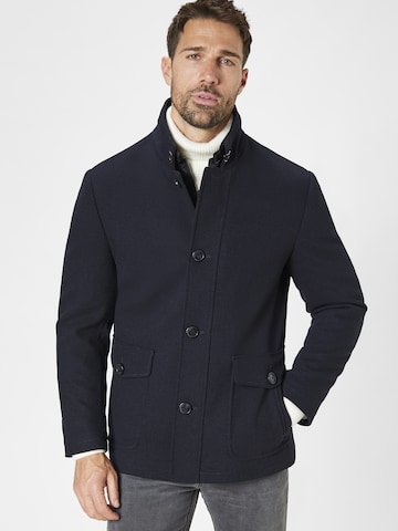 S4 Jackets Between-Seasons Coat in Blue: front