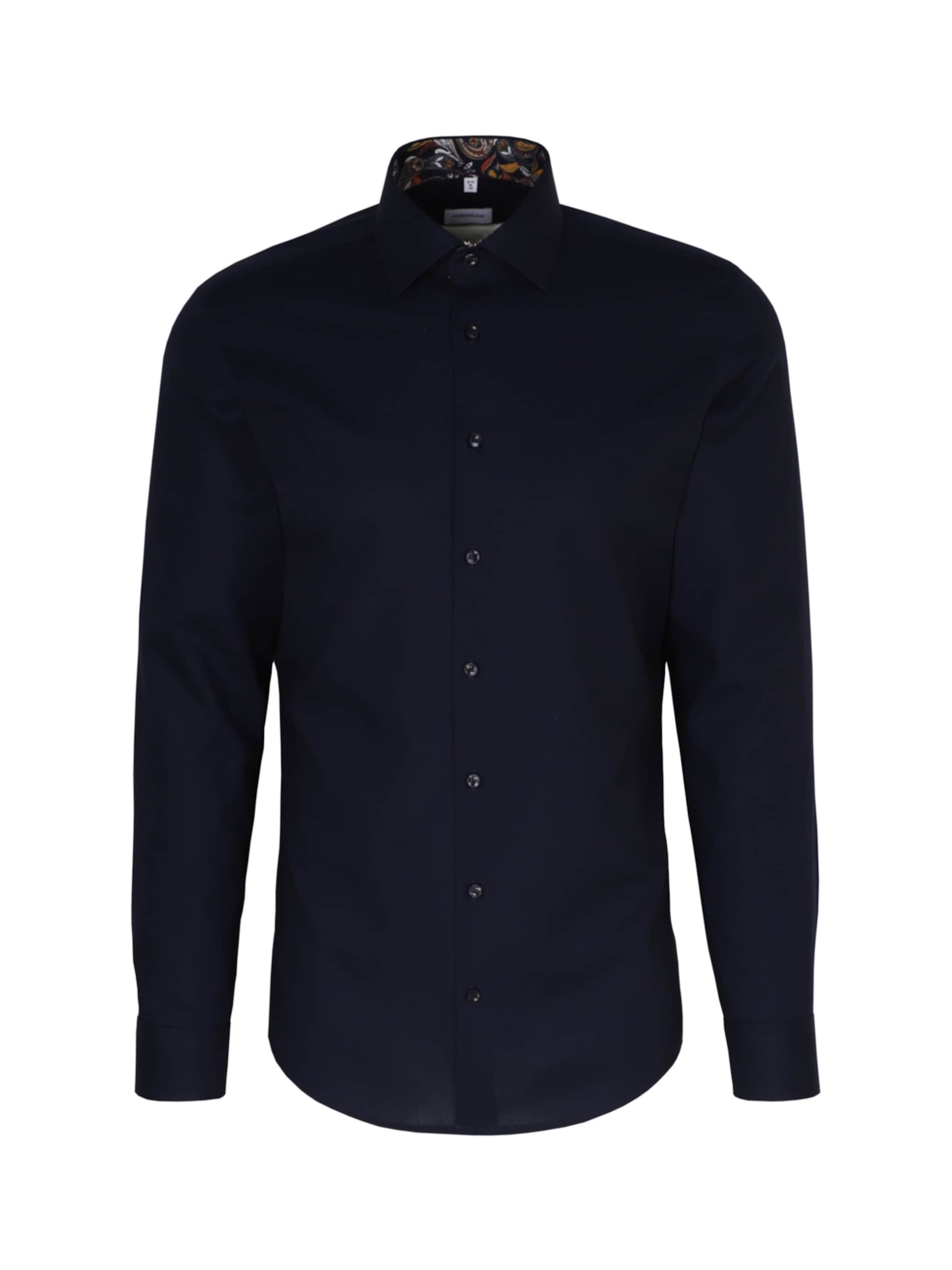 SEIDENSTICKER Slim fit Overhemd in Blauw: voorkant