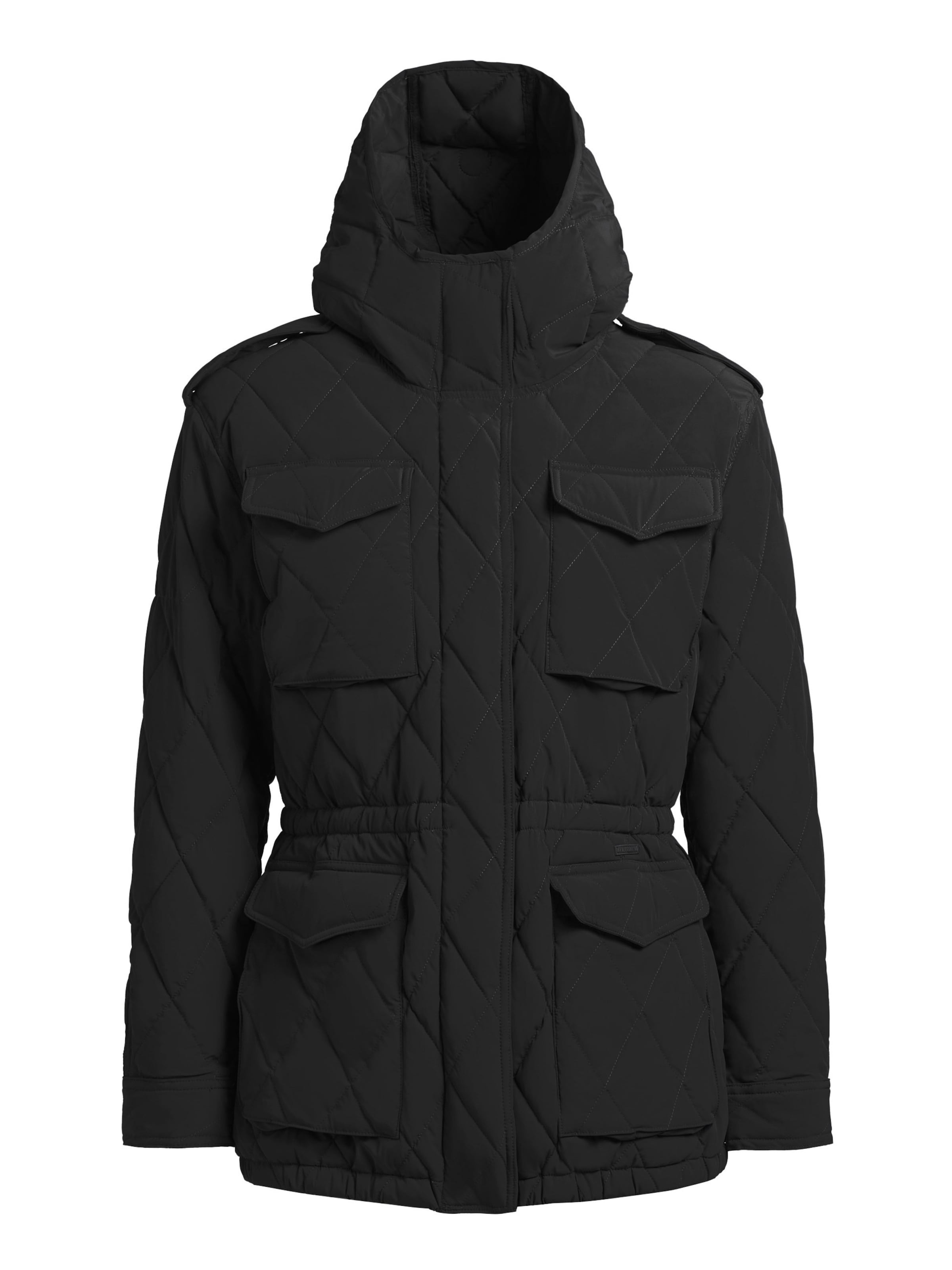 khujo Between-Season Jacket 'ALIMINA' in Black: front