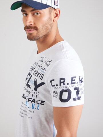 CAMP DAVID Shirt in Wit