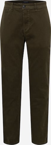 Lindbergh - Regular Calças chino 'Superflex' em verde: frente