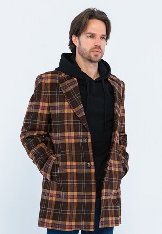 Giorgio di Mare Between-seasons coat 'Bruce' in Brown