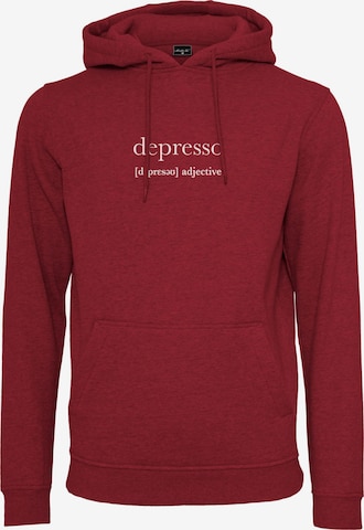 MT Men Sweatshirt 'Depresso' in Rot: predná strana