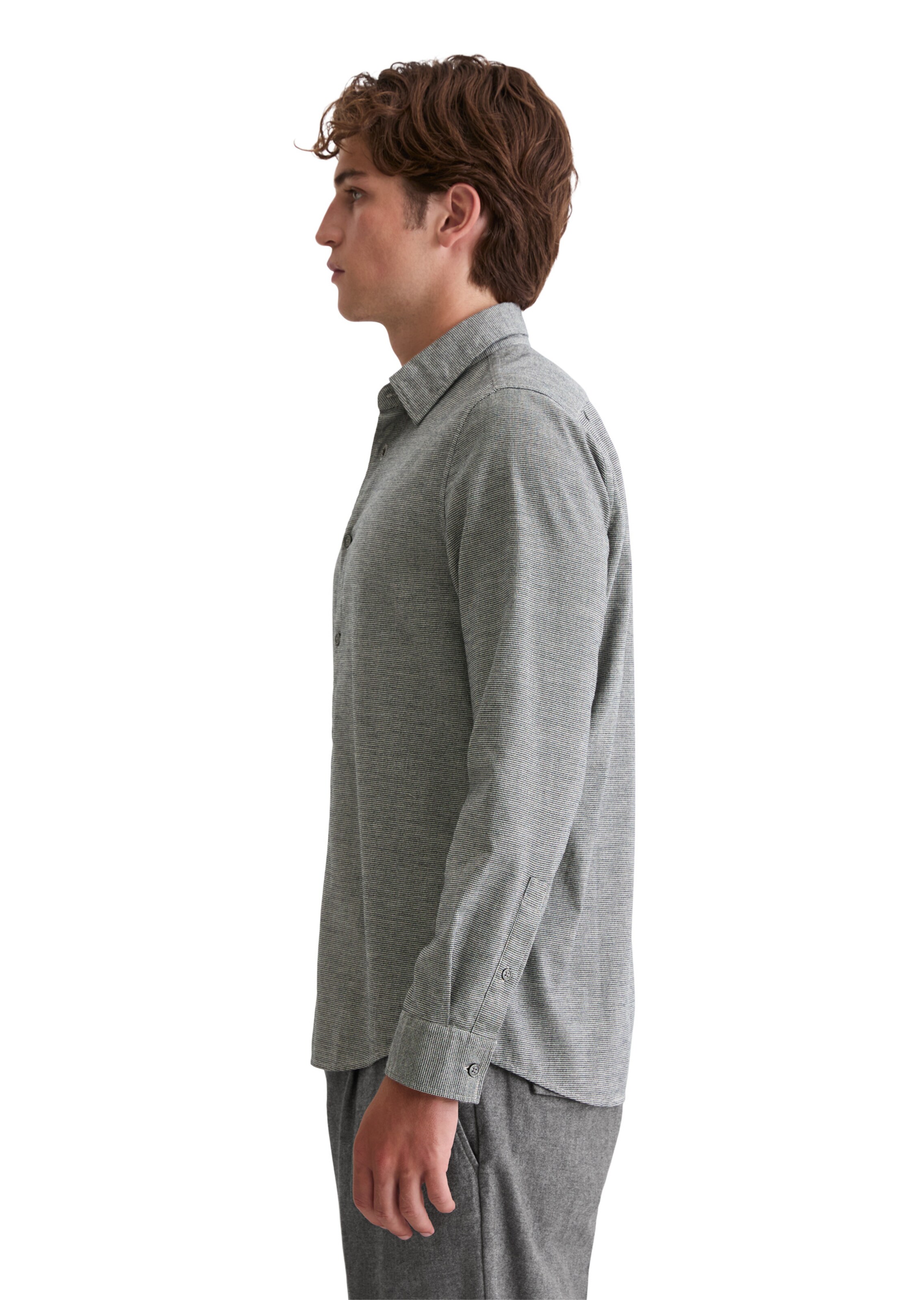 Marc O'Polo Regular fit Button Up Shirt in Grey