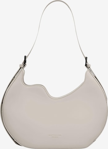 Sac bandoulière Gaston Luga en beige : devant
