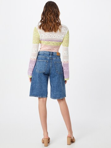 Monki Wide leg Jeans in Blauw