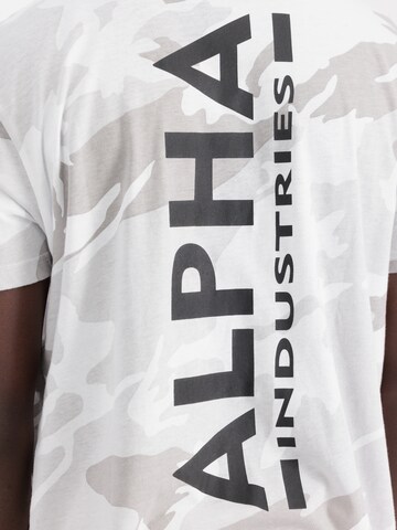 Maglietta 'Camo' di ALPHA INDUSTRIES in grigio