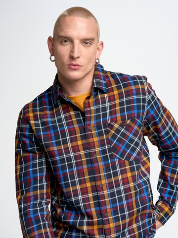 BIG STAR Regular fit Overhemd 'Dakowis' in Blauw