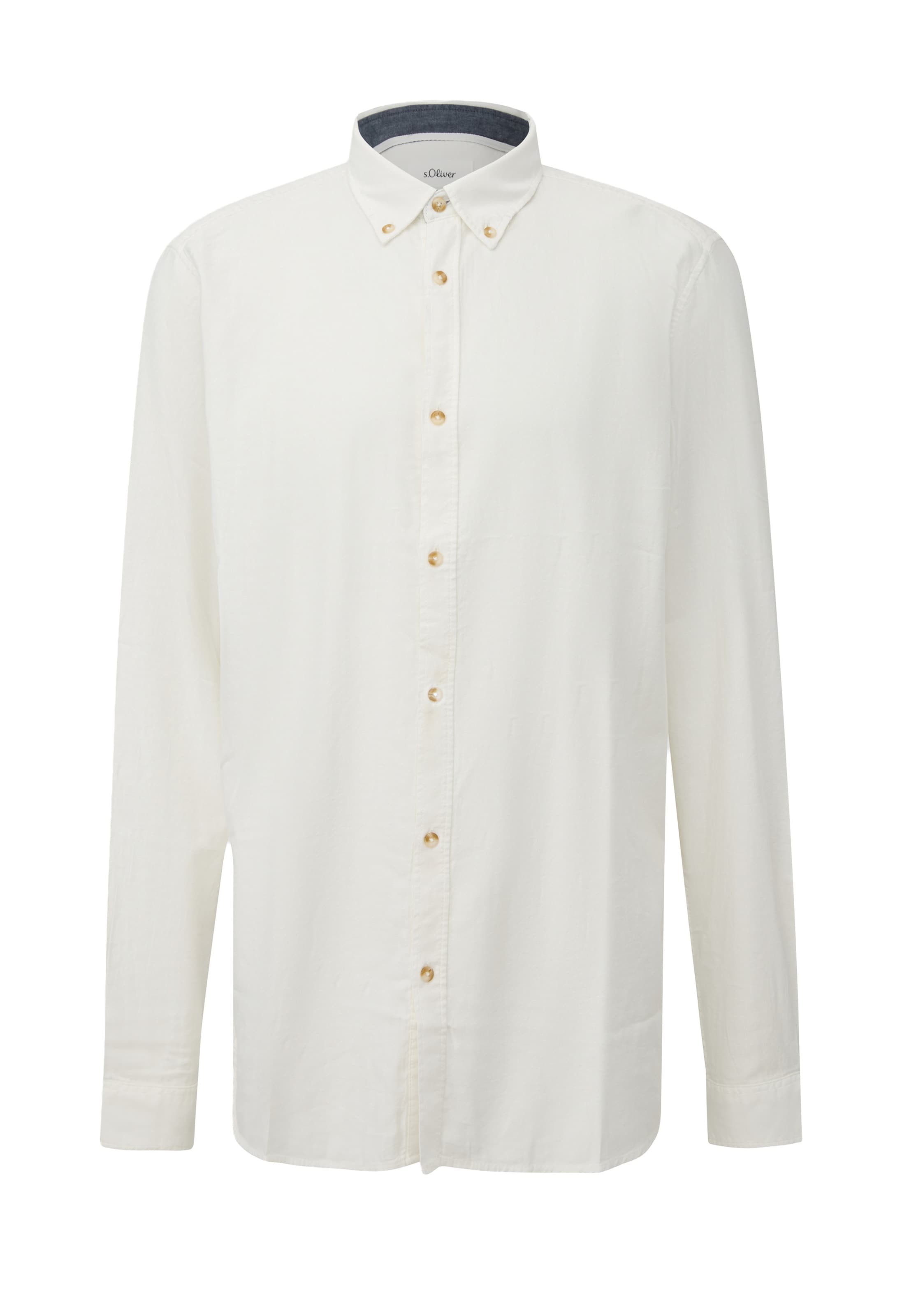 Coupe regular Chemise s.Oliver Men Big Sizes en beige : devant