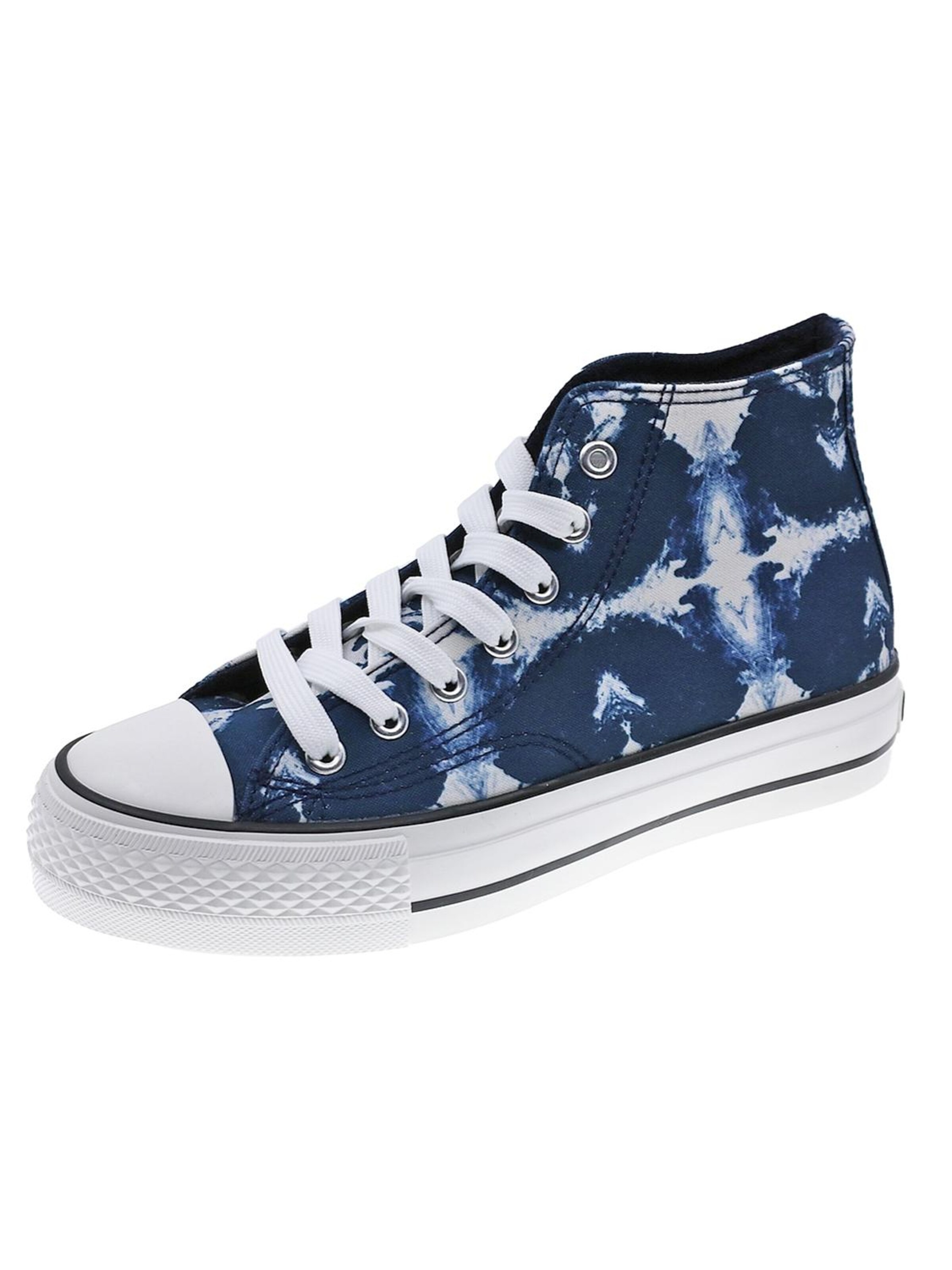 Beppi - Zapatillas deportivas altas en azul: frente