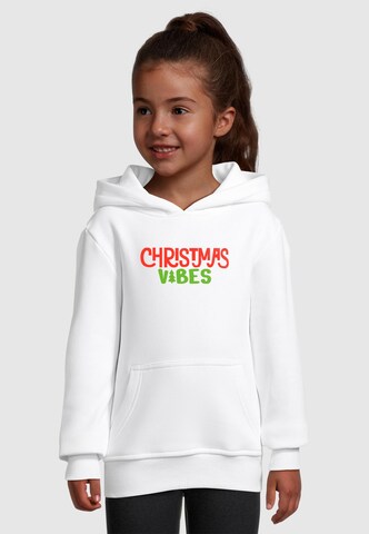 Merchcode Sweatshirt 'Christmas Vibes' in Weiß: Vorderseite