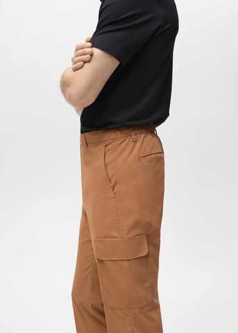 MANGO MAN Regular Hose 'Ozen' in Braun