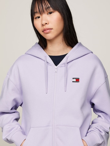 Tommy Jeans Zip-Up Hoodie in Purple