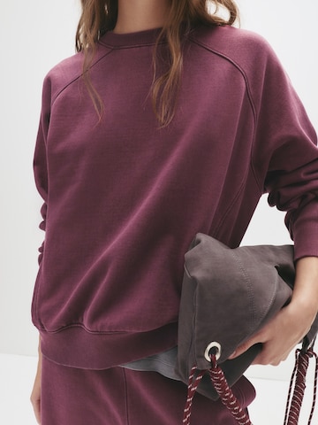 Pull&Bear Sweatshirt in Purple