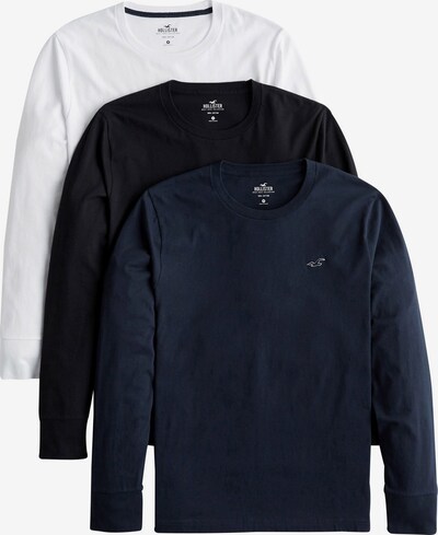 HOLLISTER T-Shirt en bleu / noir / blanc, Vue avec produit