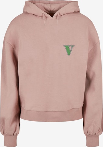 Merchcode Sweatshirt 'Grand Collage' in Pink: front