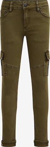 Skinny Pantaloni di WE Fashion in verde: frontale