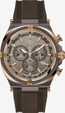 Gc Analog Watch 'IronClass' in Brown: front