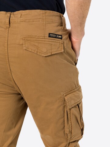 Superdry Regular Hose 'Recruit Grip 2.0' in Braun