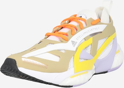 adidas by Stella McCartney Tenisice za trčanje 'SOLARGLIDE' u smeđa / žuta / ljubičasta / bijela, Pregled proizvoda