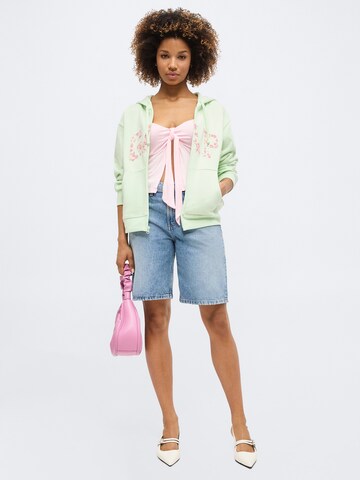 GAP Sweatjacke 'HERITAGE' in Grün